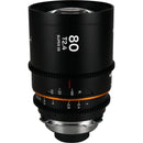 Venus Optics Laowa Nanomorph 80mm T2.4 1.5x S35 Anamorphic Lens (Canon RF, Amber Flare)