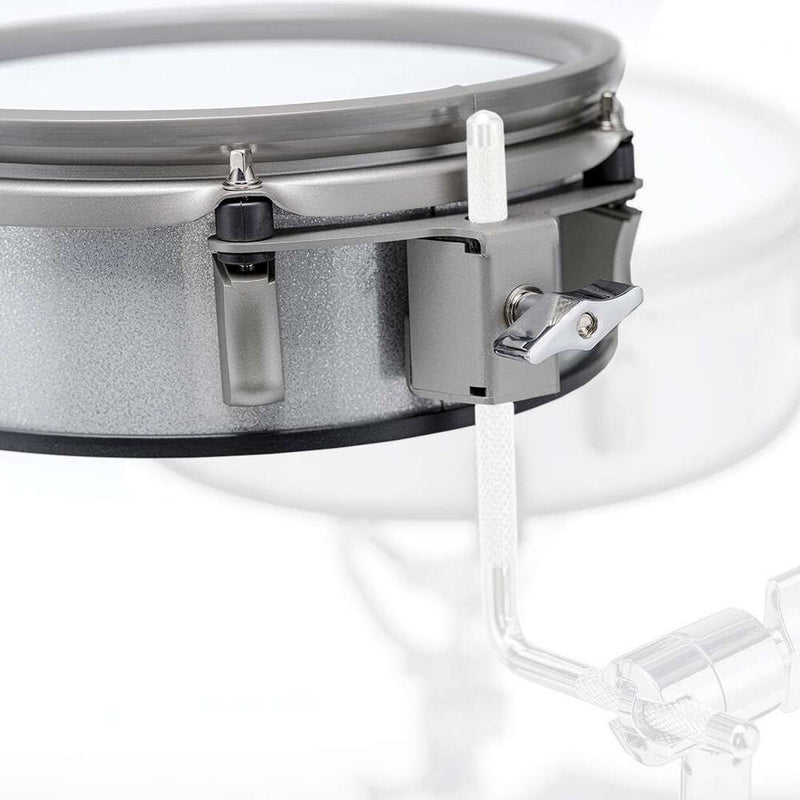 E F NOTE Half-Shell Tom Pad (12", White Sparkle)