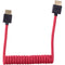 BLACKHAWK Coiled HDMI Cable (12-24", Red)