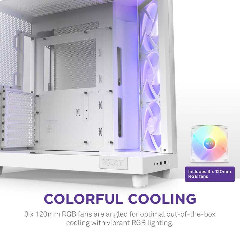 NZXT H6 Flow Mid-Tower Case (White)