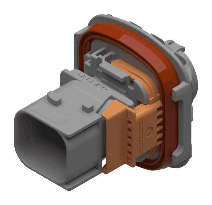 APTIV / DELPHI 33308735 Automotive Connector Housing, CTCS XP 2.8 Series, Plug, 4 Ways