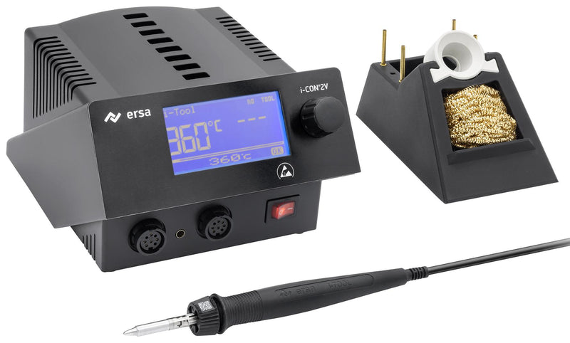 ERSA 0IC2205V Soldering Station, 230 VAC, 120 W, 450&deg;C Max, i-CON 2V MK2 Series