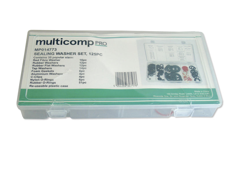 MULTICOMP PRO MP014773 Tap Ring Washer, Red Fiber/Rubber/Faucet/Foam/Aluminium Washer, C-Clips, Nylon/Rubber O-Rings
