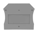MULTICOMP PRO MP012907 Accessory, Grey, 1.5mm Width DIN Rail Terminal Blocks, End Cover, MP DC STEEL SCREW Series