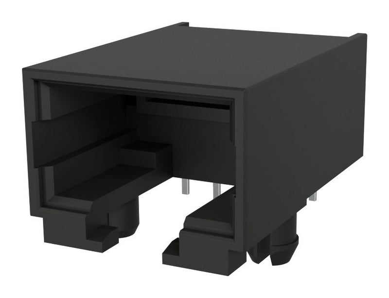 AMPHENOL COMMUNICATIONS SOLUTIONS RJE7H1880110R Modular Connector, RJ45 Jack, 1 x 1 (Port), 8P8C, Cat5e, Through Hole Mount