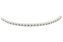 HELLERMANNTYTON 901-11014 Wire Marker, Helagrip, Slide On, Chevron Cut, Pre Printed, +, Black, White, 3.5mm, 3 mm