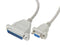 L-COM CMZ10-IBM Computer Cable, D Subminiature Plug, 25 Way, D Subminiature Socket, 9 Way, 10 ft, 3.05 m