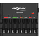 Ansmann Powerline 8-Bay Battery Charger for AA / AAA NiMH Rechargeable Batteries (Black)