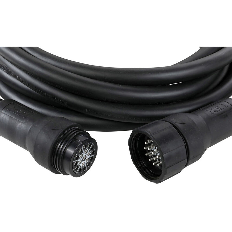 Lex Products EverGrip Molded 19-Pin Multi-Conductor Extension Cable (Black, 50')