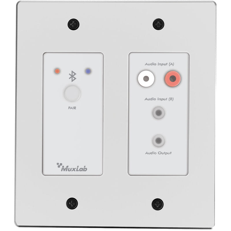 MuxLab Bluetooth and Analog Audio to Dante Interface (White)