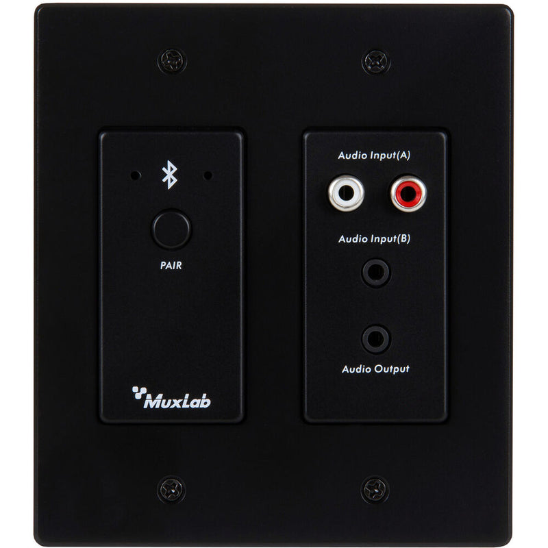 MuxLab Bluetooth and Analog Audio to Dante Interface (Black)