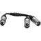 Kondor Blue Dual Male XLR to Female XLR Audio Y Splitter Cable (10", Raven Black)