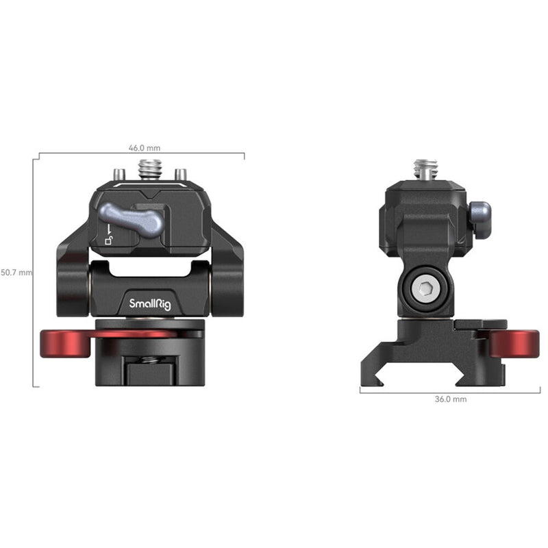 SmallRig Drop-In HawkLock Quick Release Monitor Mount with NATO Clamp