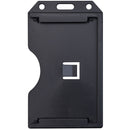 BRADY PEOPLE ID Black Rigid Plastic Vertical 2-Sided Multi-Card Holder (2.38 x 4.1", 50-Pack)