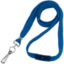 BRADY PEOPLE ID 3/8" Breakaway Lanyard with Swivel Hook (Royal Blue, 100-Pack)