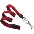 BRADY PEOPLE ID 3/8" Breakaway Lanyard with Universal Slide Adapter & Swivel Hook (Red, 100-Pack)