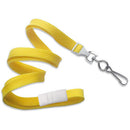 BRADY PEOPLE ID 3/8" Breakaway Lanyard with Universal Slide Adapter & Swivel Hook (Yellow, 100-Pack)