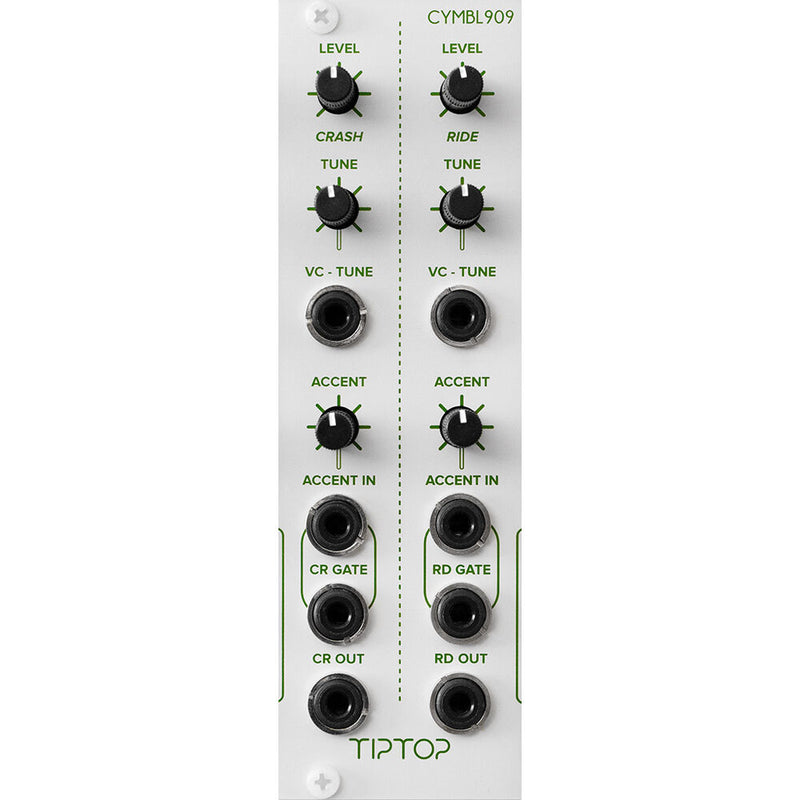 TipTop Audio CYMBL909 Crash and Ride Cymbal Eurorack Module (4 HP)