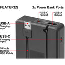 Vidpro Dual-Bay LCD Digital Charger with Power Bank for Select JVC Batteries