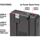 Vidpro VDL-106 Dual Bay LCD Charger with Power Bank for Kodak LB-070