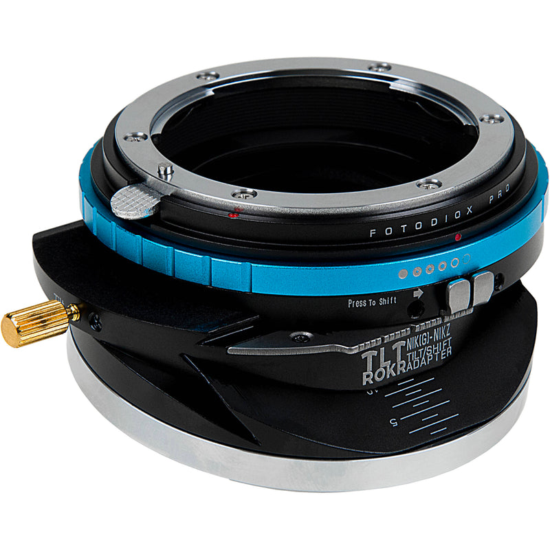 FotodioX Pro TLT ROKR Tilt-Shift Adapter for Nikon F Lens to Nikon Z-Mount Cameras
