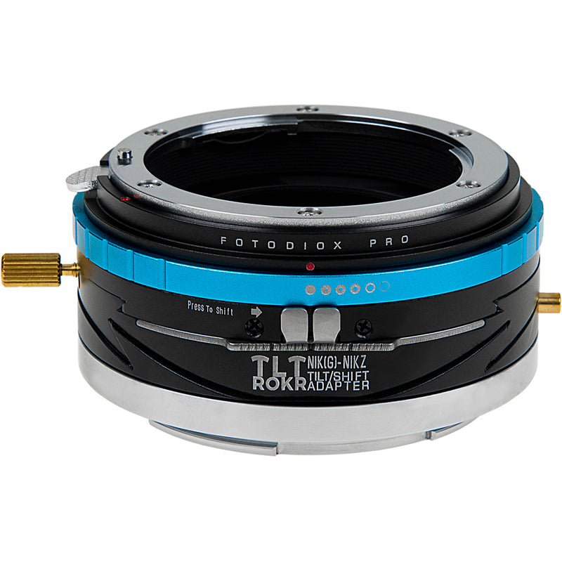 FotodioX Pro TLT ROKR Tilt-Shift Adapter for Nikon F Lens to Nikon Z-Mount Cameras
