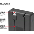 Vidpro Dual-Bay LCD Digital Charger for 3 to 4V Canon Batteries for Canon BP-718 & BP-727