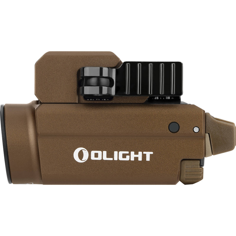 Olight Baldr S BL Rechargeable Weaponlight with Blue Laser (Desert Tan)
