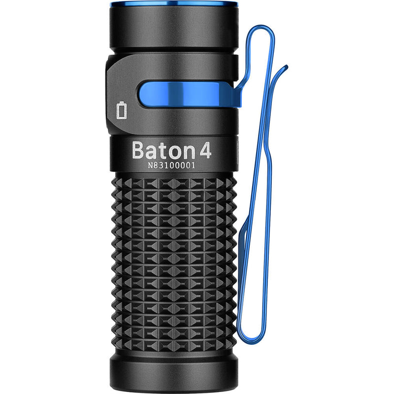 Olight Baton 4 Rechargeable Flashlight (Black)