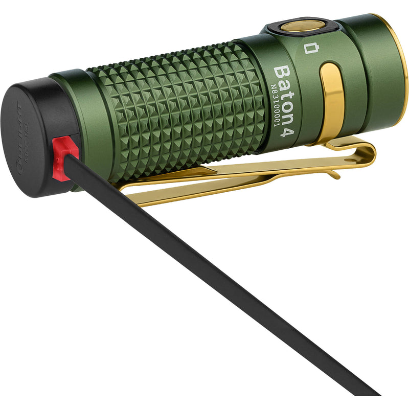 Olight Baton 4 Rechargeable Flashlight (OD Green)