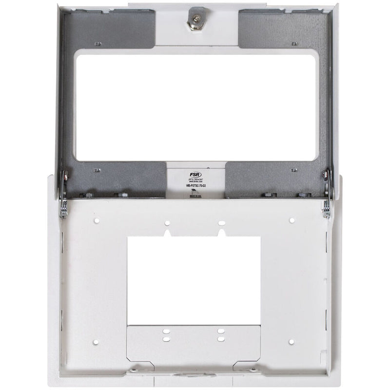 FSR 2-Gang Touchscreen Wall Box with Locking Cover and Window (White)