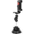 CAMVATE Suction Cup Mount with Ball Head Extension Arm & Phone Mount