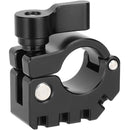 CAMVATE 19mm Rod Clamp with Anti-Twist Accessory Mounting (Black Locking Lever)