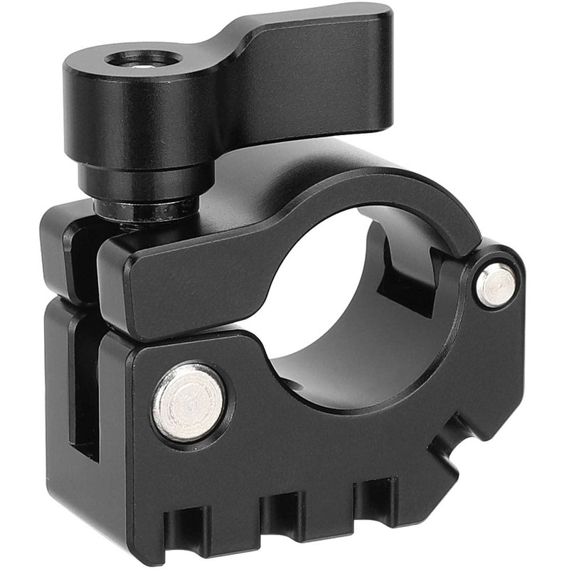 CAMVATE 19mm Rod Clamp with Anti-Twist Accessory Mounting (Black Locking Lever)