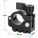 CAMVATE 19mm Rod Clamp with Anti-Twist Accessory Mounting (Black Locking Lever)