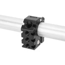 CAMVATE 19mm Rod Clamp with Anti-Twist Accessory Mounting (Black Locking Lever)
