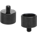 CAMVATE 5/8"-27 Female to 1/4"-20 Male Mic Stand Thread Adapter (2-Pack)