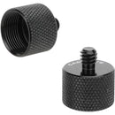 CAMVATE 5/8"-27 Female to 1/4"-20 Male Mic Stand Thread Adapter (2-Pack)
