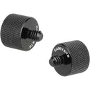CAMVATE 5/8"-27 Female to 1/4"-20 Male Mic Stand Thread Adapter (2-Pack)