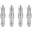 CAMVATE 1/4"-20 to 3/8"-16 Male Double-Ended Spigot (4-Pack)
