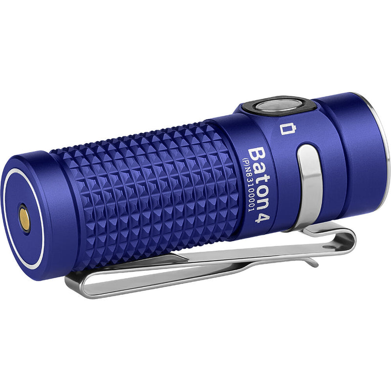 Olight Baton 4 Premium Edition LED Flashlight (Regal Blue)