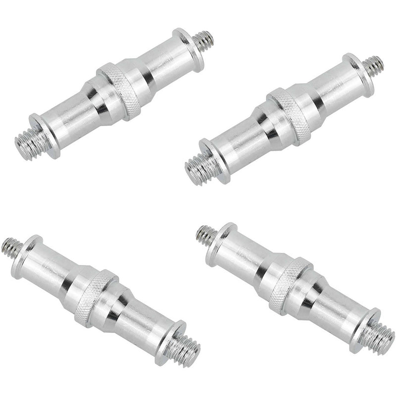 CAMVATE 1/4"-20 to 3/8"-16 Male Double-Ended Spigot (4-Pack)