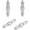 CAMVATE 1/4"-20 to 3/8"-16 Male Double-Ended Spigot (4-Pack)
