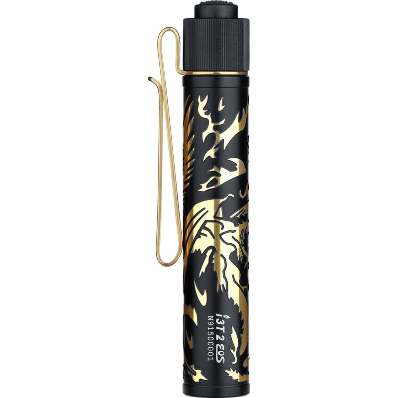 Olight i3T 2 EOS LED Flashlight (Dragon Phoenix Golden Black)