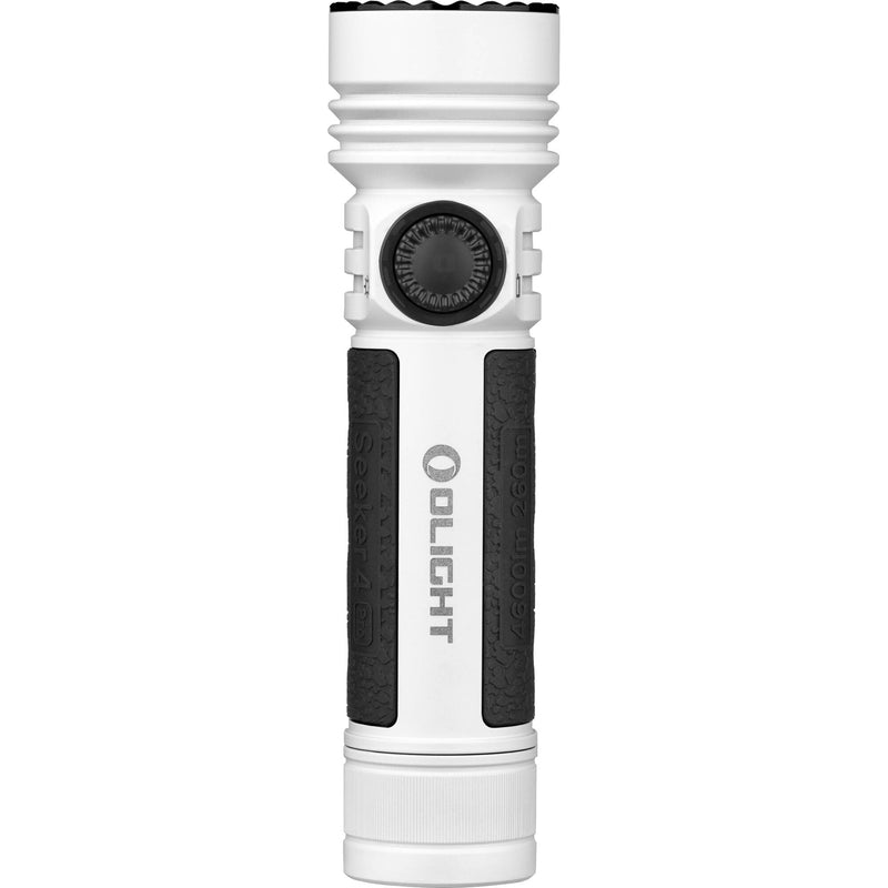 Olight Seeker 4 Pro Rechargeable LED Flashlight (Cool White LED, White)