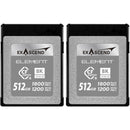 Exascend 512GB Element Series CFexpress Type B Memory Card (2-Pack)