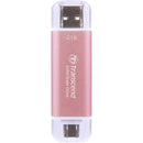 Transcend 2TB ESD310 Portable USB-C/A SSD (Rosy Pink)