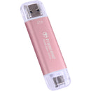 Transcend 2TB ESD310 Portable USB-C/A SSD (Rosy Pink)