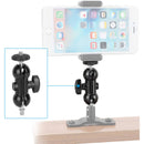 CAMVATE Mini Ball Joint Extension Arm with 1/4"-20 Mounting Screw (Black Locking Lever)