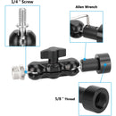 CAMVATE Mini Ball Arm Mount Microphone Clamp Adapter